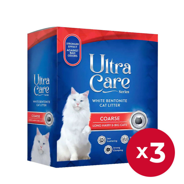 Ultra Care Coarse Long Hairy &amp;amp; Big Cats комкующийся наполнитель для кошачьего туалета для длинношерстных и крупных кошек