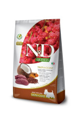 Farmina N&amp;amp;D Quinoa Dog Skin &amp;amp; Coat Mini сухой беззерновой корм для взрослых собак мелких пород для кожи и шерсти с олениной и киноа - 2,5 кг