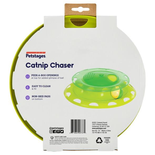Petstages игрушка для кошек Трек с контейнером для кошачьей мяты