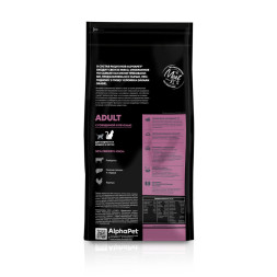 AlphaPet Superpremium сухой полнорационный корм для взрослых кошек и котов с говядиной и печенью - 3 кг