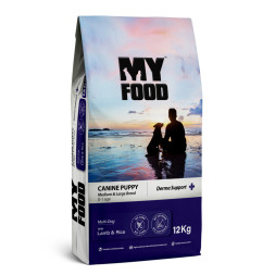 Myfood Canine Puppy Medium &amp;amp; Large Breed Multi-Dog with Lamb &amp;amp; Rice сухой корм для щенков крупных и средних пород с ягненком и рисом - 12 кг