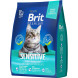 Brit Premium Cat Sensitive сухой корм для взрослых кошек с чувствительным пищеварением с ягненком и индейкой - 2 кг