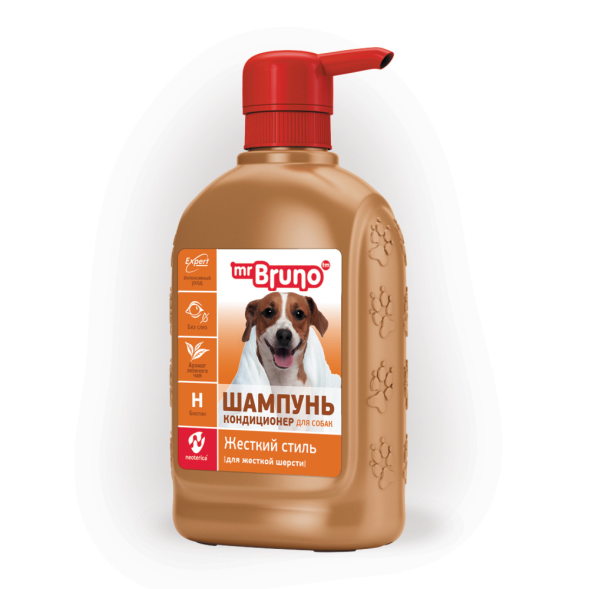 Mr.Bruno Жесткий стиль шампунь для собак с жесткой шерстью - 350 мл