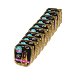 Натуральная формула влажный корм для собак свиные пятаки в желе, в ламистерах - 300 г х 10 шт