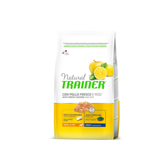 Trainer Natural Small and Toy сухой корм для взрослых собак мелких и миниатюрных пород с курицей и рисом - 800 г
