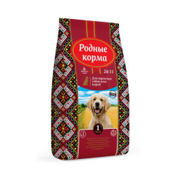 Родные корма сухой корм для взрослых собак всех пород - 1 Пуд (16,38 кг)