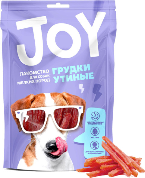 Лакомство JOY Грудки утиные для собак мелких пород - 60 г