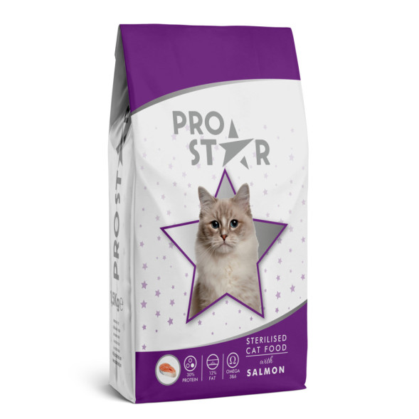Prostar Adult Cat Salmon сухой корм для взрослых кошек с лососем - 1 кг + 200 г в подарок