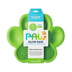 PetDreamHouse PAW 2-IN-1 Slow Feeder &amp;amp; Lick Pad Green Easy миска Лапа для медленного кормления 2в1, зеленая  - 540 г