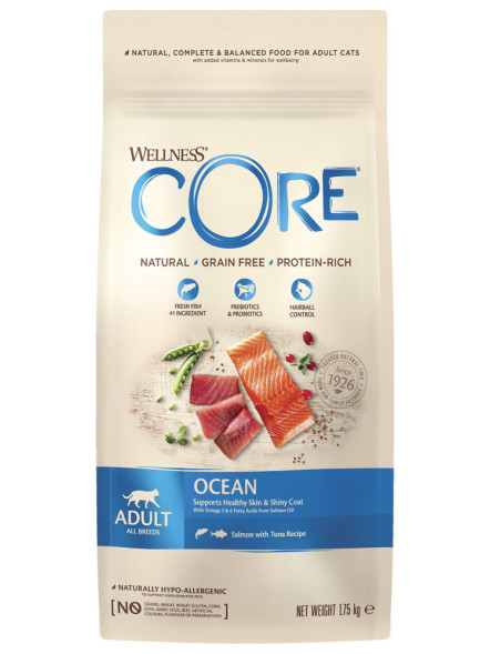 Wellness Сore сухой корм для взрослых кошек с лососем и тунцом 1,75 кг