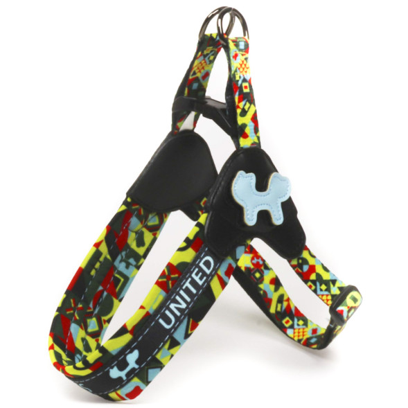 United Pets Complete me шлейка для собак, L 51 x 44-58 см, разноцветный рисунок