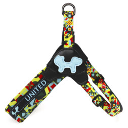 United Pets Complete me шлейка для собак, L 51 x 44-58 см, разноцветный рисунок