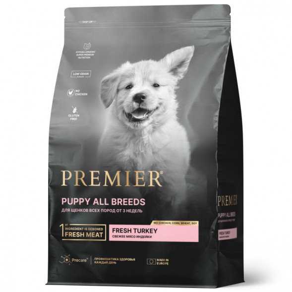 Premier Dog Turkey PUPPY (Свежее мясо индейки для щенков) 1 кг