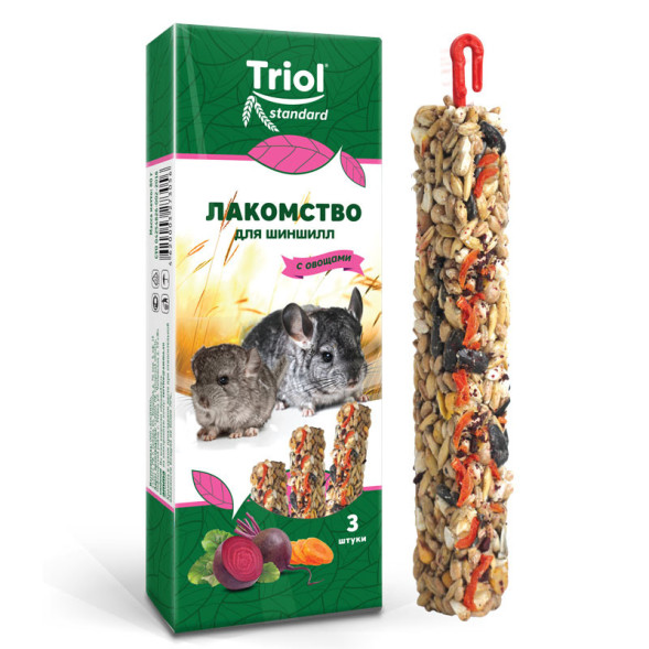 Тriol Standard лакомство для шиншилл с овощами - 100 г (2 шт)