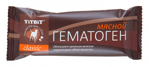 TiTBiT лакомство для собак гематоген мясной Classic