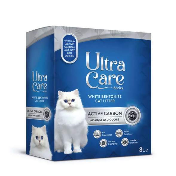 Ultra Care Active Carbon комкующийся наполнитель для кошачьего туалета с активированным углем