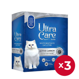 Ultra Care Active Carbon комкующийся наполнитель для кошачьего туалета с активированным углем