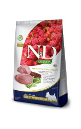Farmina N&amp;amp;D Quinoa Dog Weight Management Mini сухой беззерновой корм для взрослых собак мелких пород для контроля веса с ягненком и киноа - 2,5 кг