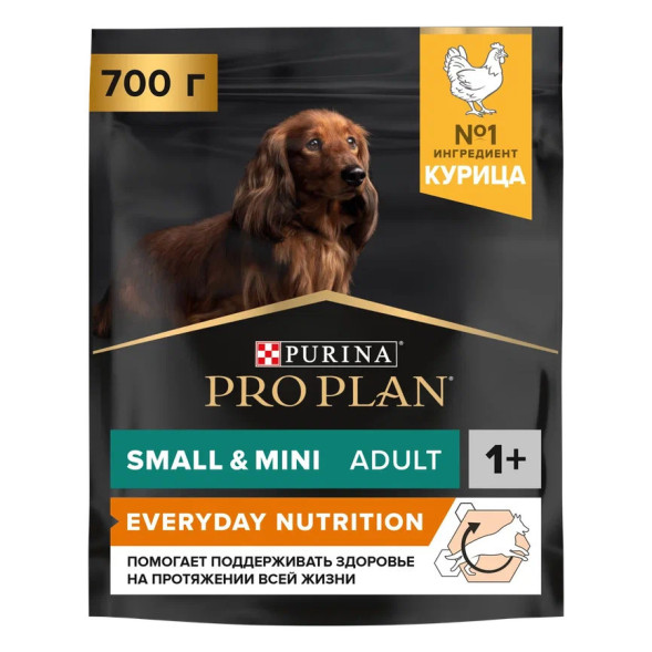 Purina Pro Plan Small &amp;amp; Mini сухой корм для взрослых собак миниатюрных и мелких пород с курицей и рисом - 700 г