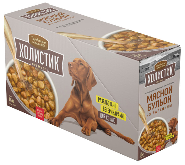 Деревенские Лакомства Холистик Премьер лакомство для собак мясной бульон из баранины - 160 г х 10 шт