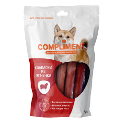 Compliment лакомство для собак всех пород Колбаски из ягненка - 50 г