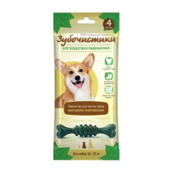 Деревенские лакомства Зубочистки Мятные с хлорофиллом для собак - 70 г