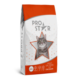 Prostar Adult Cat Chicken сухой корм для взрослых кошек с курицей - 1 кг + 200 г в подарок