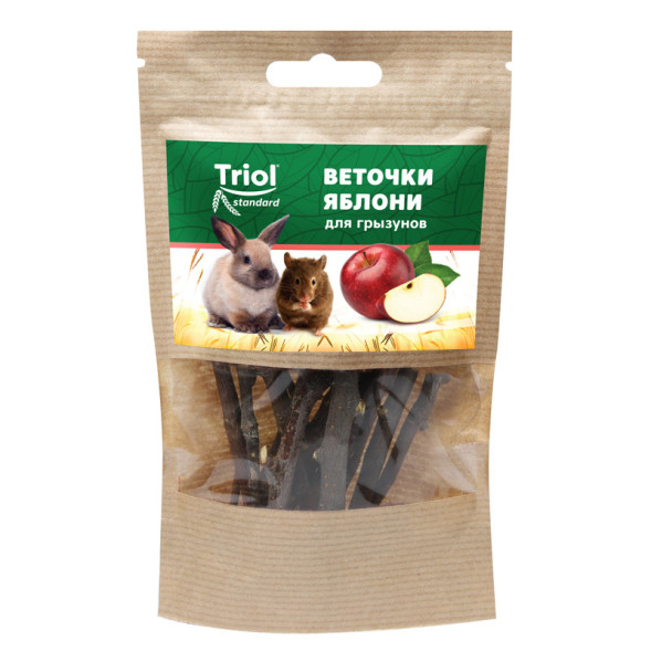 Тriol Standard лакомство для грызунов веточки яблони - 40 г