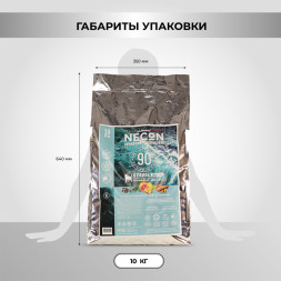 Necon Natural Wellness Steril Low Fat Ocean Fish and Krill сухой корм для взрослых стерилизованных кошек с океанической рыбой и крилем - 10 кг