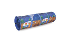 Camon туннель модульный с сетчатой вставкой для кошек, синий, 27х90 см