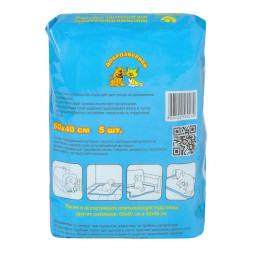 Доброзверики подстилки для животных Экономичная упаковка, 60х40 см, 5 шт