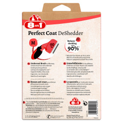 8in1 Perfect Coat дешеддер для собак средних пород, размер M