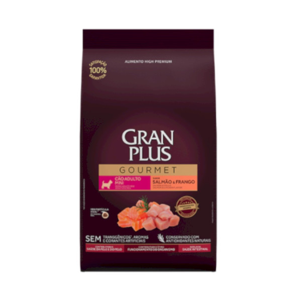 Granplus Gourmet Dog сухой корм для взрослых собак мелких пород, с лососем и цыпленком - 10,1 кг