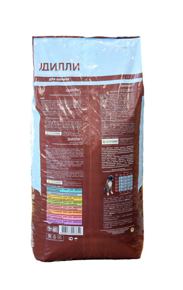 Дилли сухой корм для щенков с курицей и индейкой - 16 кг