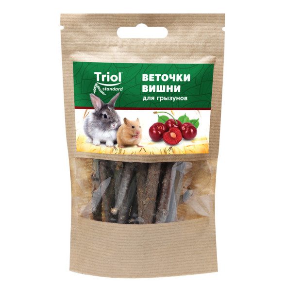 Тriol Standard лакомство для грызунов веточки вишни - 40 г