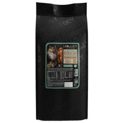 LEO&amp;amp;LUCY сухой холистик корм для взрослых и пожилых стерилизованных кошек с индейкой и ягодами - 5 кг