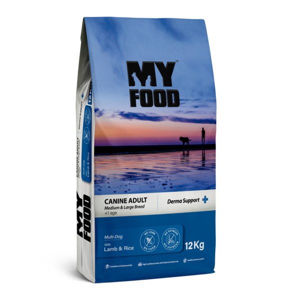 Myfood Canine Adult Medium &amp;amp; Large Breed Multi-Dog with Lamb &amp;amp; Rice сухой корм для собак крупных и средних пород с ягненком и рисом - 12 кг