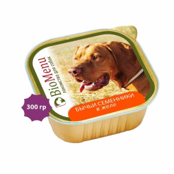 BioMenu Лакомство влажный корм для взрослых собак, бычьи семенники в желе, в ламистерах  - 300 г х 10 шт