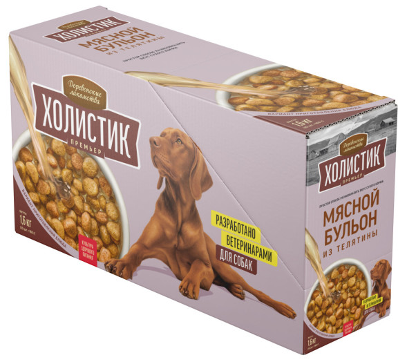 Деревенские Лакомства Холистик Премьер лакомство для собак мясной бульон из телятины - 160 г х 10 шт