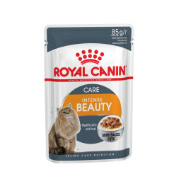 Royal Canin Intense Beauty паучи для взрослых кошек здоровая кожа и шерсть кусочки в соусе - 85 г х 24 шт