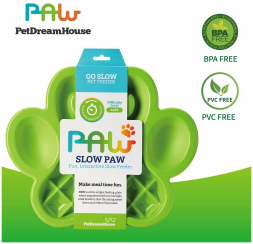 PetDreamHouse PAW Slow Feeder Green Easy миска Лапа для медленного кормления, зеленая - 450 г