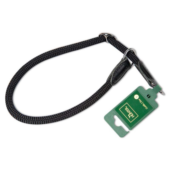 Нейлоновый ошейник-удавка Hunter Smart Freestyle 60/10 черный для собак, размер 60 см, поперечное сечение 10 мм