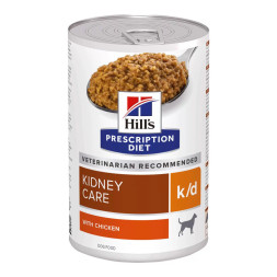 Hills Prescription Diet k/d диетический влажный корм для собак при заболеваниях почек, в консервах - 370  г х 6 шт