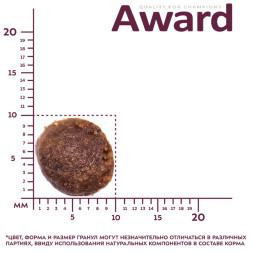 AWARD сухой корм для щенков средних пород от 1 месяца, беременных и кормящих сук, с индейкой, курицей, морковью и черной смородиной - 2 кг