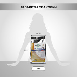 Necon Atletic Dog Al Pesce Mantenimento сухой корм для взрослых собак средних и крупных пород с нормальным уровнем активности, с белой рыбой и рисом - 3 кг