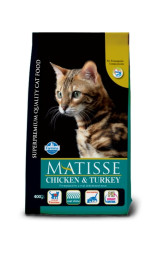 Farmina Matisse Chicken &amp;amp; Turkey сухой корм для взрослых кошек с курицей и индейкой - 400 г