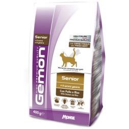 Gemon Cat Senior сухой корм для пожилых кошек с курицей и рисом 400 г