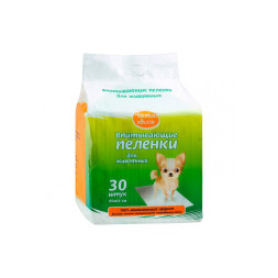 Чистый хвост впитывающие пеленки для животных, 60х45 см - 30 шт