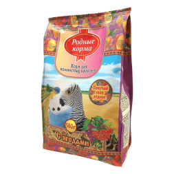 Родные Корма корм для волнистых попугаев с ягодами - 500 г