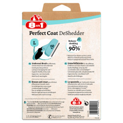 8in1 Perfect Coat дешеддер для крупных собак, размер L